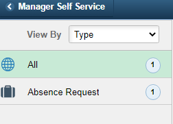 Image of pending absence request