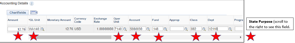 Account Details with stars indicating required fields.