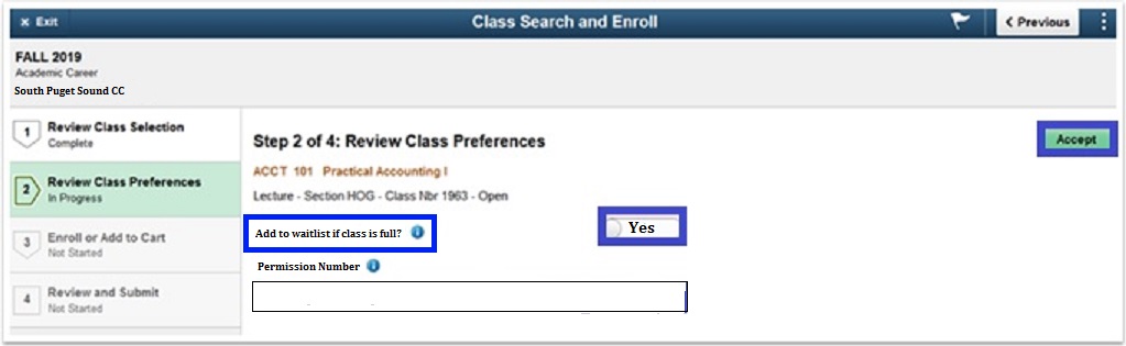 Class search and enroll.  Choose to be added to the wait list from the drop down menu in the middle of the page.