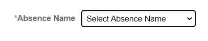 Image of Select Absence Name