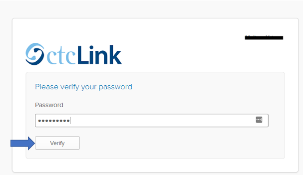 Verify Password Screen